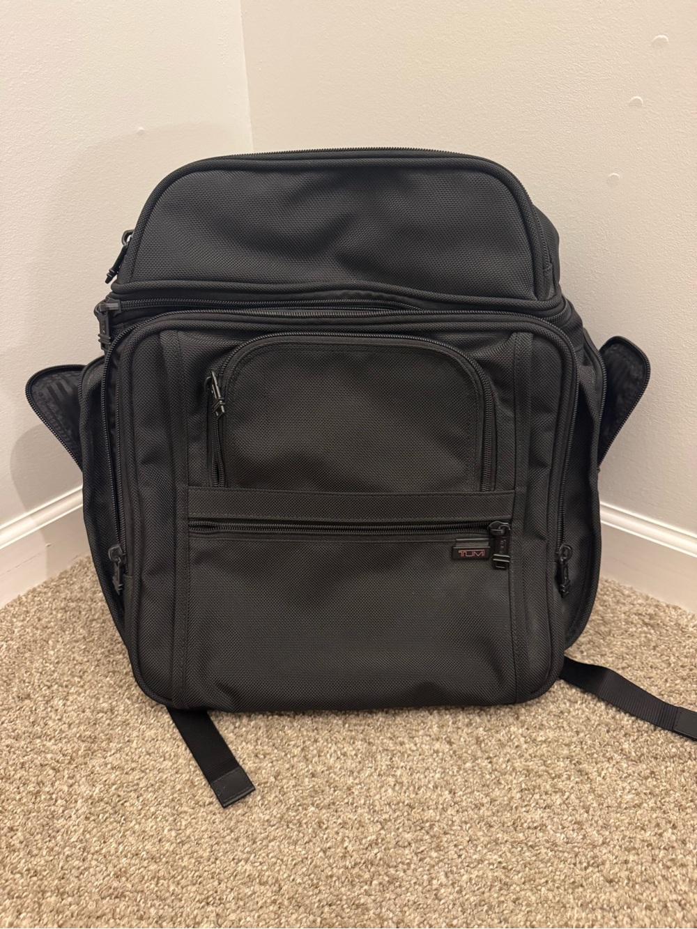 New TUMI 2640D4 Ballistic Nylon Briefpack Backpack Black